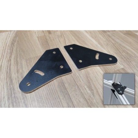Placas triple monitor aluminio