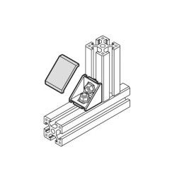 Escuadras para perfilería de aluminio estructural serie 40