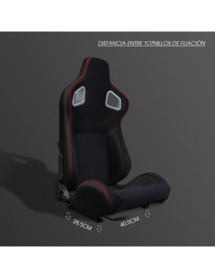 Asiento carbono CS-1 Tela