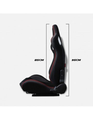 Asiento carbono CS-1 Tela