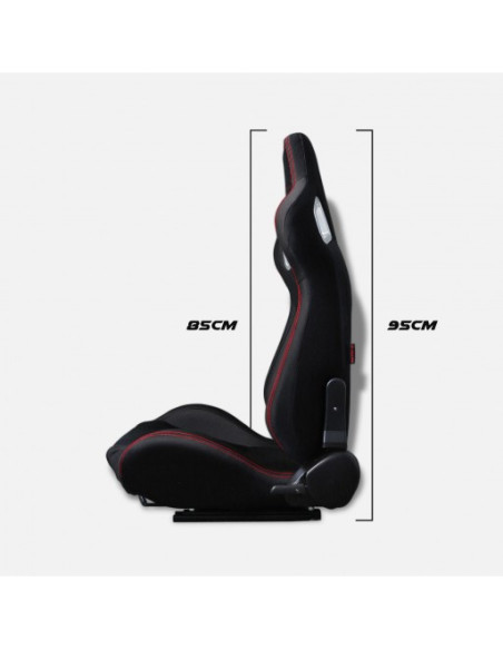 Asiento carbono CS-1 Tela