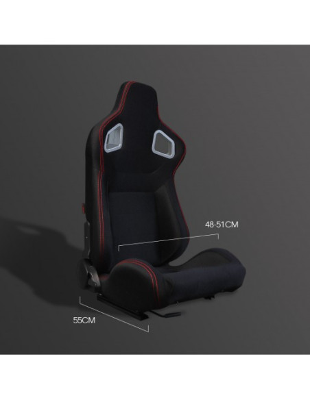 Asiento carbono CS-1 Tela