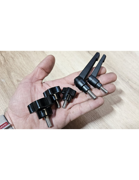Palancas y pomos de apriete premium