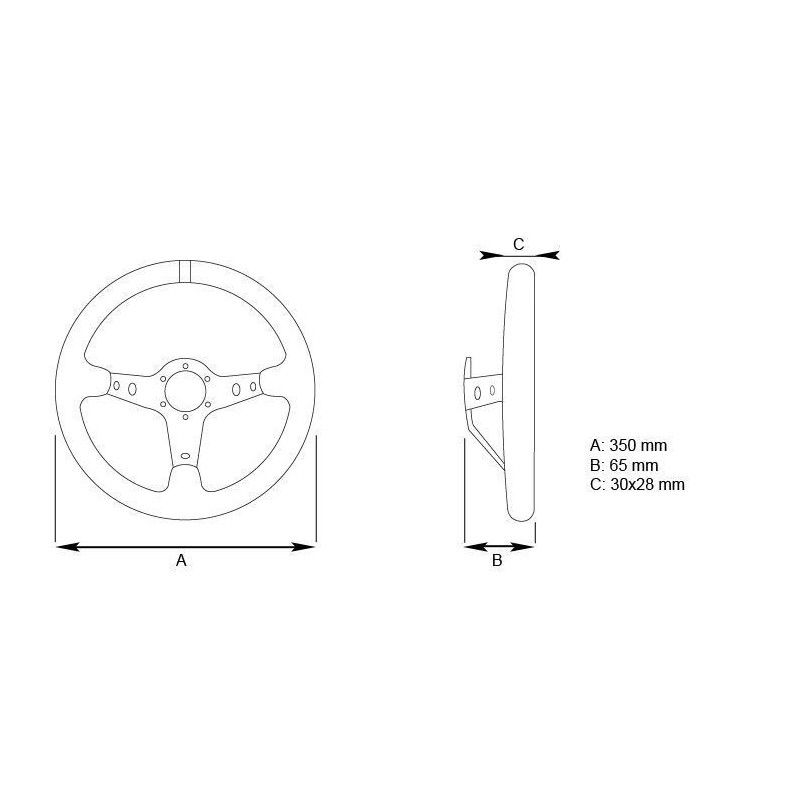 Volante GP-3 Semi-desplazado
